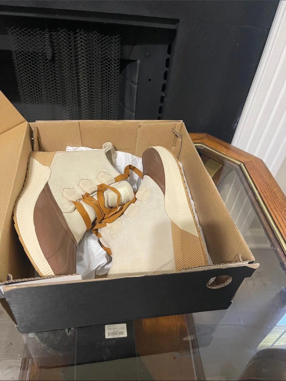 Sorel Out N About III Classic WP Sneakers - Bleached Ceramic & Gum